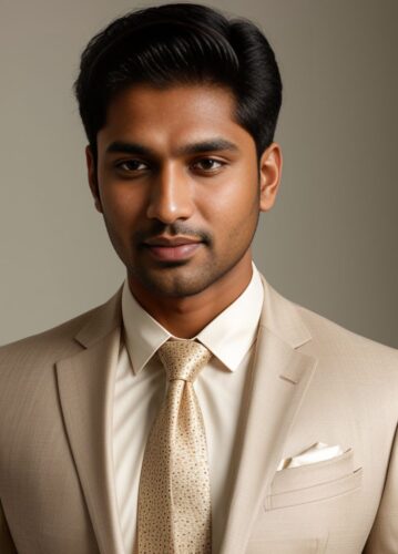South Asian Man in a Formal Portrait