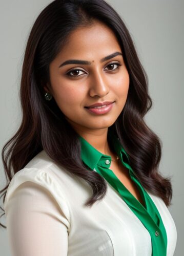 Young South Asian Woman Headshot
