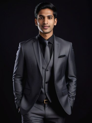 Professional Headshot of a Young South Asian Man