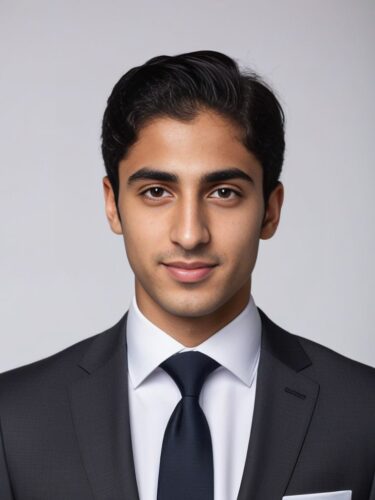 Studio Headshot of a Young Middle Eastern Man