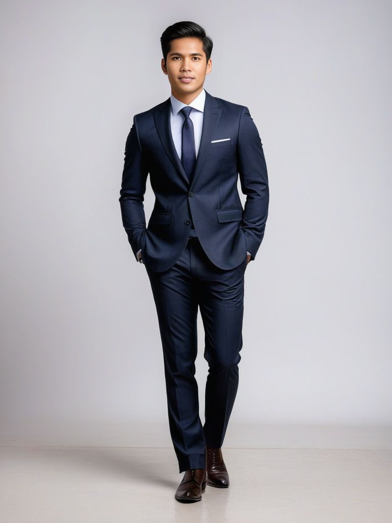 Young Southeast Asian Man in a Sharp Suit and Tie | Pincel