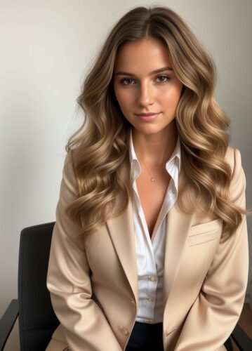Young Woman in Business Suit