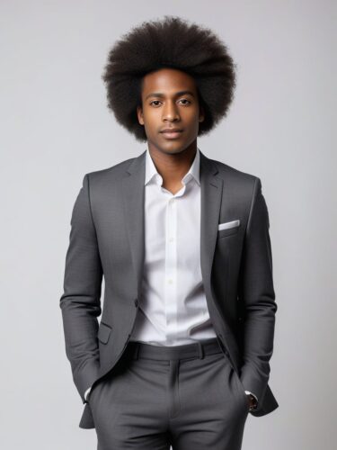 Professional Studio Headshot of a Young Afro-Caribbean Man