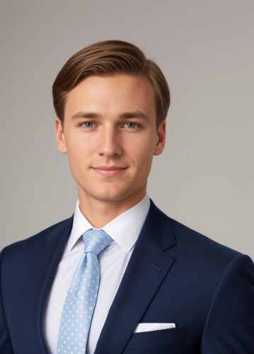 Young Caucasian Professional in Business Portrait