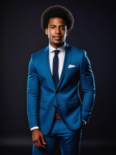 Professional Afro-Caribbean Man in Modern Suit