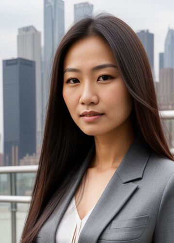 Headshot of an Asian Woman Architect