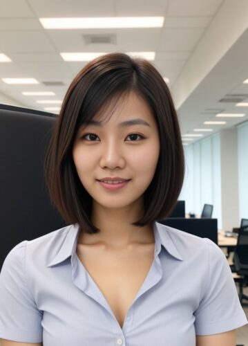 Headshot of an Asian Woman Data Analyst
