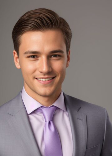 Young Professional’s Headshot in Studio