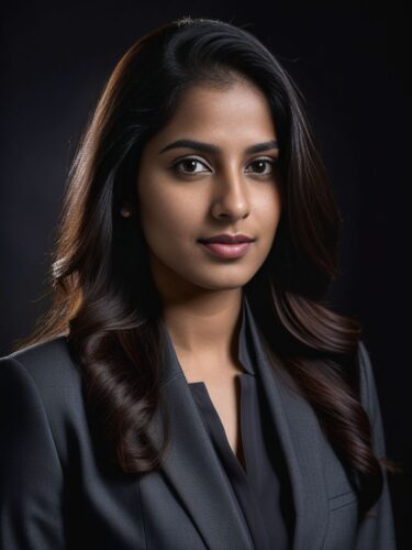 Professional Headshot of a Young South Asian Woman