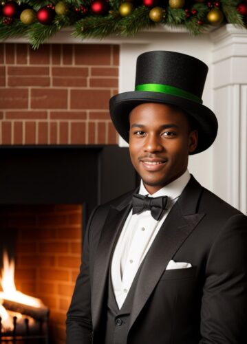 Black Man with Green Top Hat