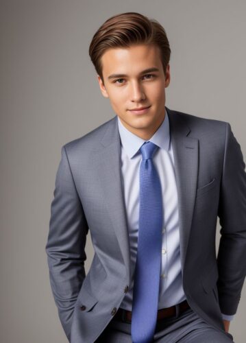 Professional Headshot of a Young Man in a Suit