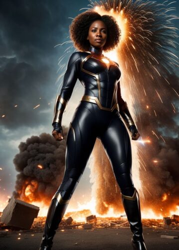 Black SuperHero Woman