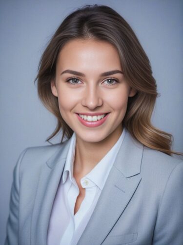 Headshot of a Smiling Young East European Woman