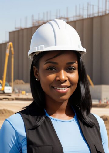 Professional Headshot of a Young Black Woman Civil Engineer