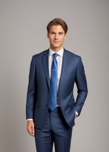 Man in Business Suit and Tie