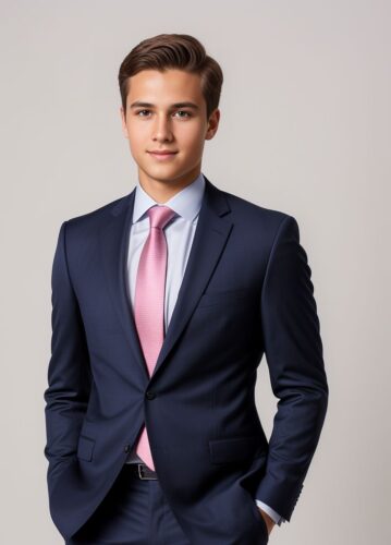 Young Businessman in a Well-Fitted Suit and Tie