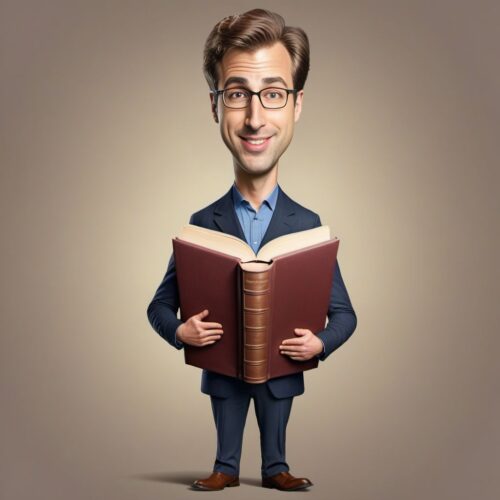 Caricature of a Young Librarian