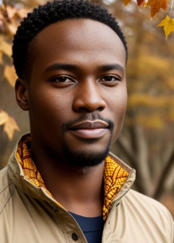 African Man in Thanksgiving Portrait