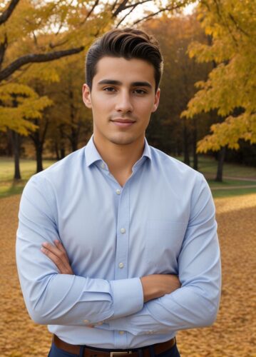 Spanish Young Man in a Thanksgiving Portrait
