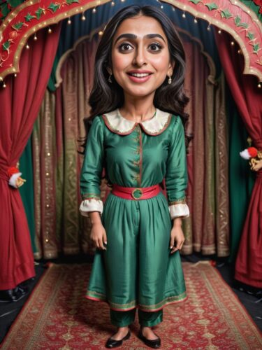 A Festive Puppet Show by a Pakistani Woman Elf