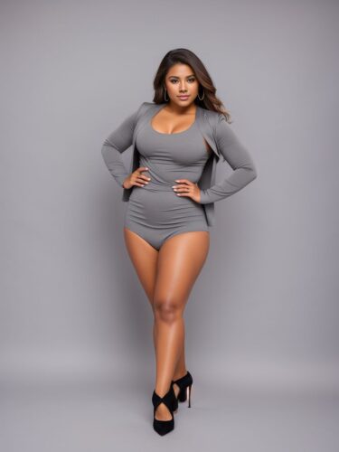 Fashion Model in Professional Apparel