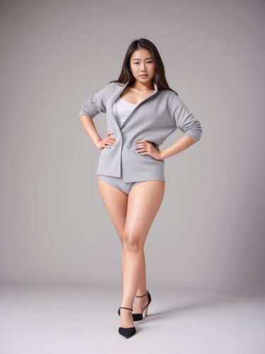 Young Asian Woman Fashion Model