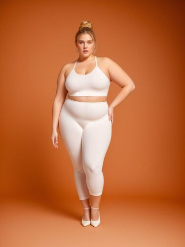 Professional Plus Size Woman in White Apparel