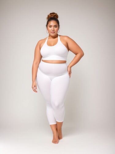 Professional Plus Size Woman in White Apparel
