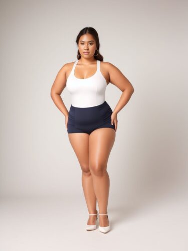 Pacific Islander Plus Size Woman in Professional Apparel