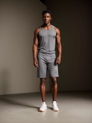 Young Black Man in Professional Apparel Shoot