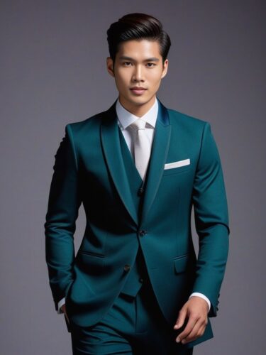 Elegant Young Asian Male Model