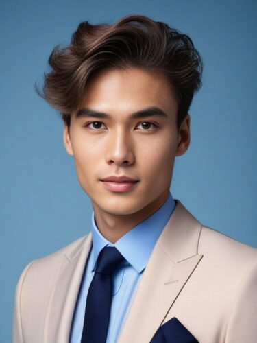 Handsome Young Eurasian Male Model
