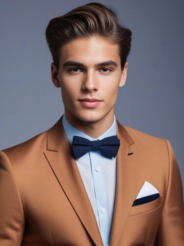 Dapper Young Model with Refined Hairstyle and Smart Fashion