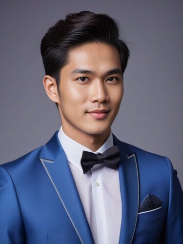 Elegant Young Southeast Asian Man