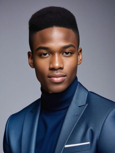 Stylish Young Black Male Model
