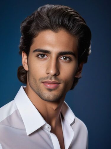 Refined Young Middle Eastern Male Model