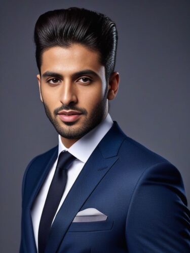 Arab Glam Man in Sharp Business Suit