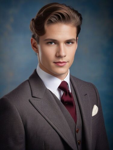 Young Male Model with Classic Side Sweep