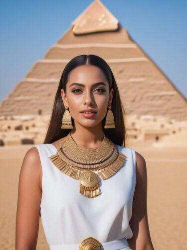 An Egyptian Instagram Model in Modern Attire