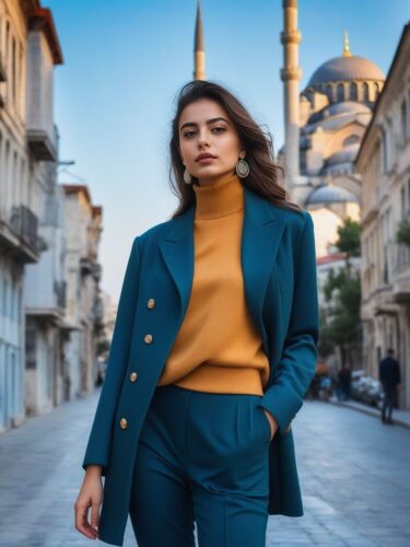 A Young Turkish Instagram Model in Stylish Urban Wear