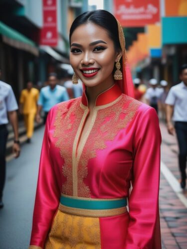 Malaysian Instagram Model in Traditional Outfit