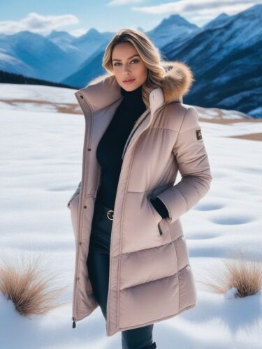 Captivating Instagram Model in Stylish Winter Coat