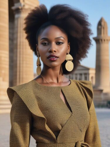 An Instagram Model with a Unique Blend of African and European Beauty