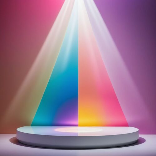 Multi-colored Spotlights on Minimal White Podium