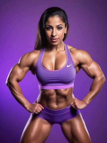 Young Middle Eastern Woman Bodybuilder