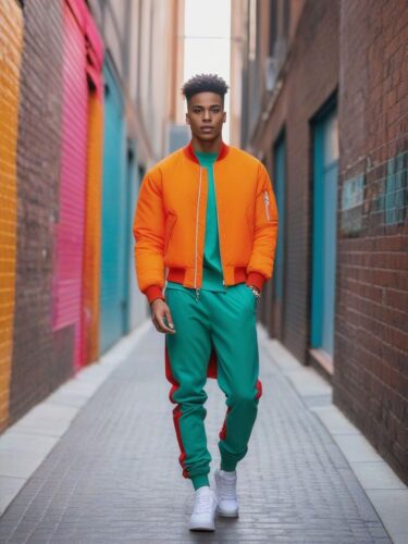 Trendy Young Male Instagram Model in Urban Alley