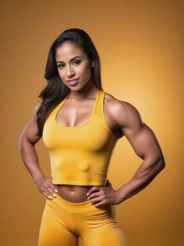 Inspiring Young Hispanic Female Bodybuilder