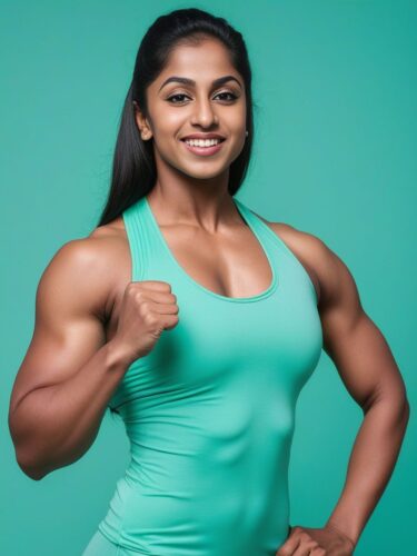 Young South Asian Female Bodybuilder