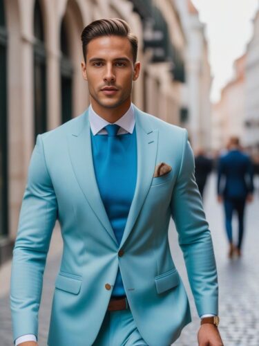 Sophisticated Male Instagram Model in Modern Tailored Suit