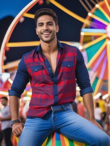 South American Male Instagram Model at Carnival
